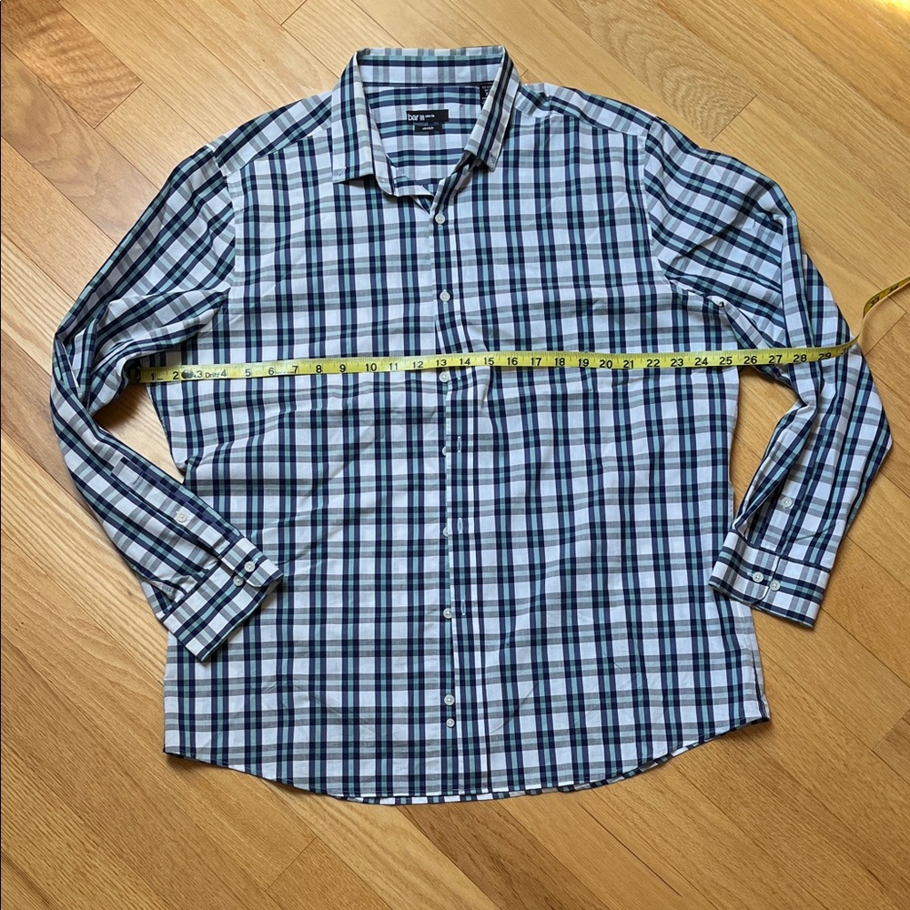 Old Navy Men's Casual Button Down Shirts - Green, Black, Blue Plaid - Picture 11 of 16
